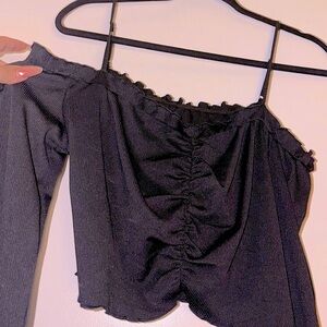 Off the shoulder long sleeve